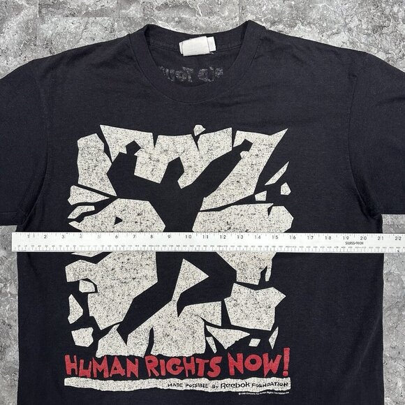 Human Rights Now! Reebok World Tour 1988 T-Shirt Single Stitch Size L - Picture 6 of 7